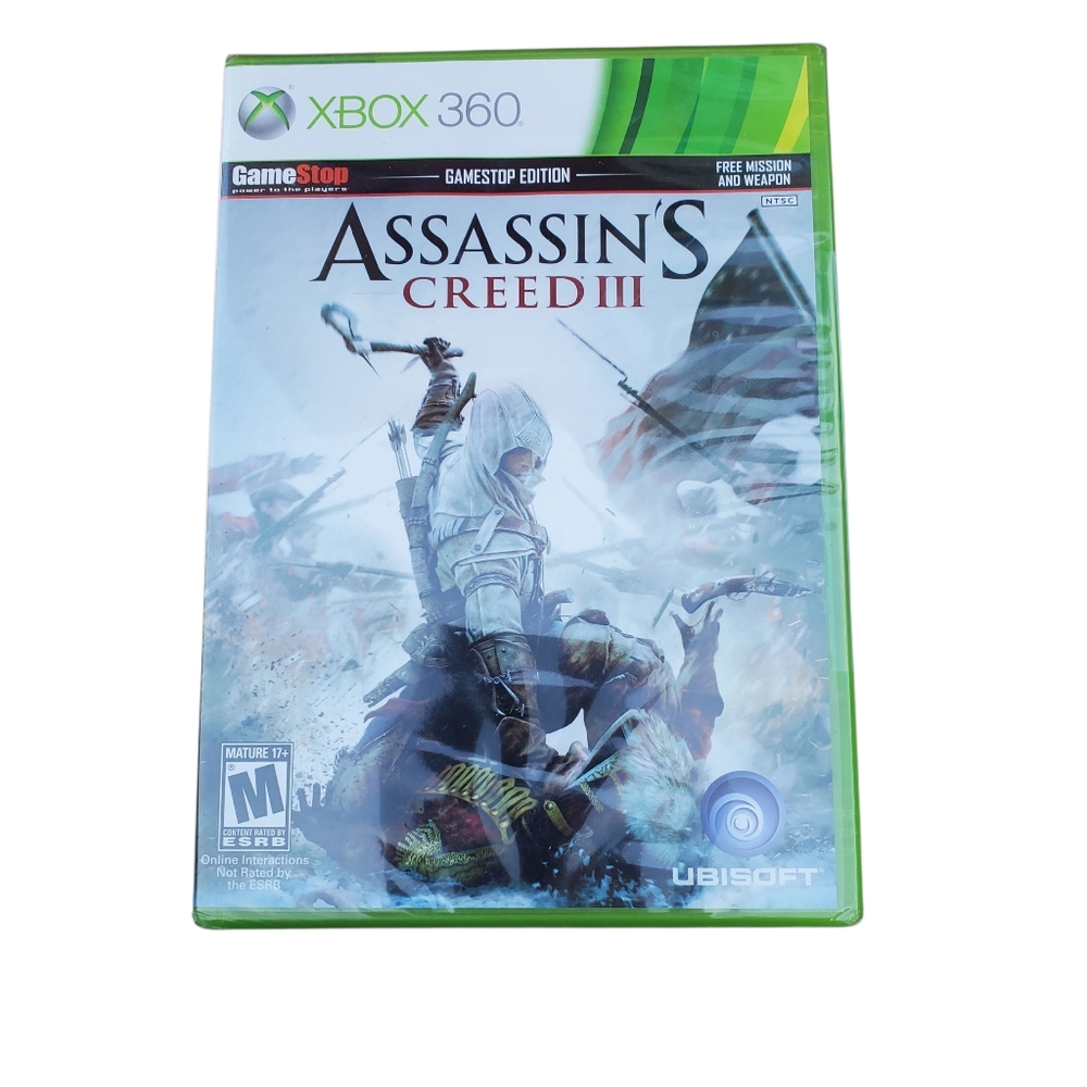 Assassin's Creed III GameStop Edition for the Xbox 360 console Factory Sealed